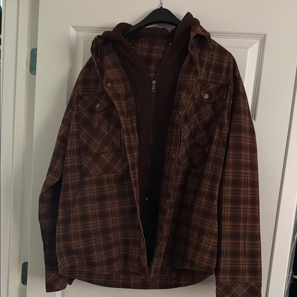 Plaid Brown Jacket for Men